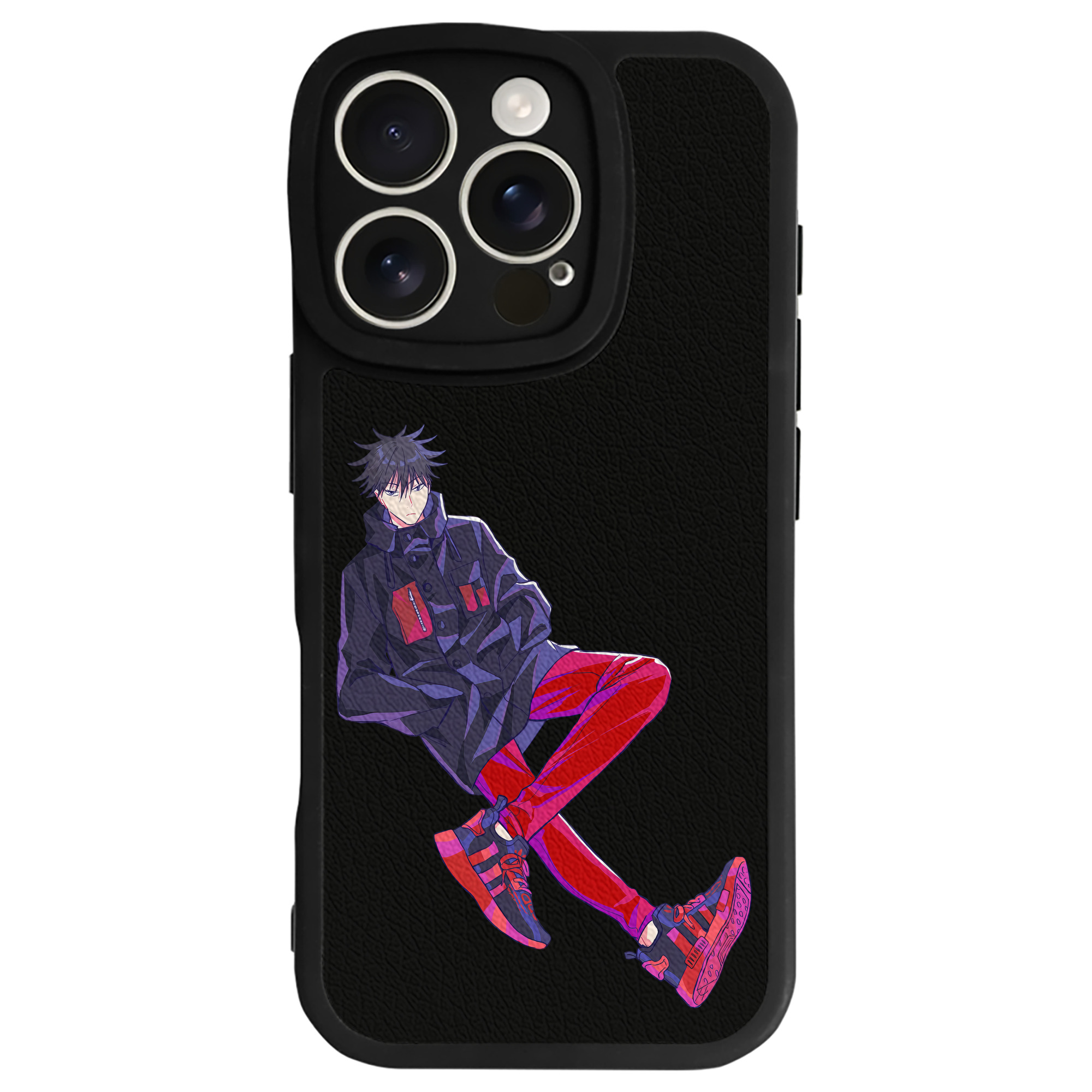 （画像用） 呪術廻戦 Jujutsu Kaisen 【iPhone 16シリーズ対応】シリコンスマホケース（レザー調） 材質：シリコン